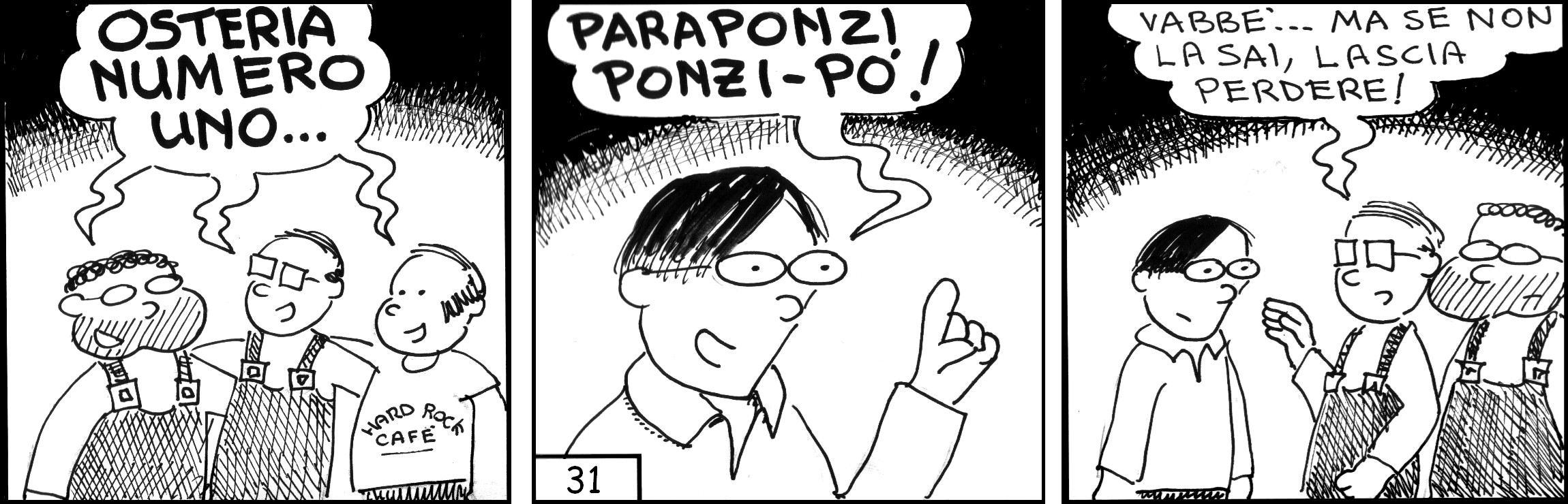 strisce, Mimmo Vimento, fumetti, umorismo, vignette, lavoro, ufficio, nove-diciotto, nove, diciotto, Osteria Numero Uno, cori operai
