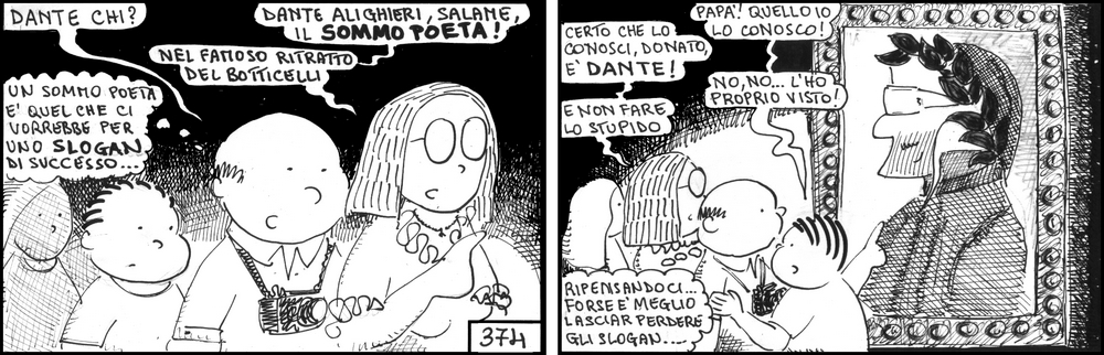 strisce, fumetti, umorismo, vignette, lavoro, ufficio, impiegati, operai, fabbrica, azienda, nove-diciotto, nove, diciotto, botticelli, dante, ritratto