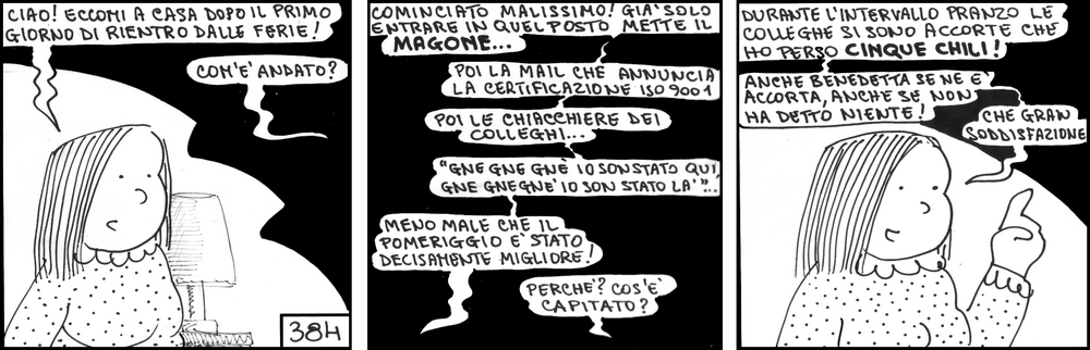 strisce, fumetti, umorismo, vignette, lavoro, ufficio, impiegati, operai, fabbrica, azienda, nove-diciotto, nove, diciotto,