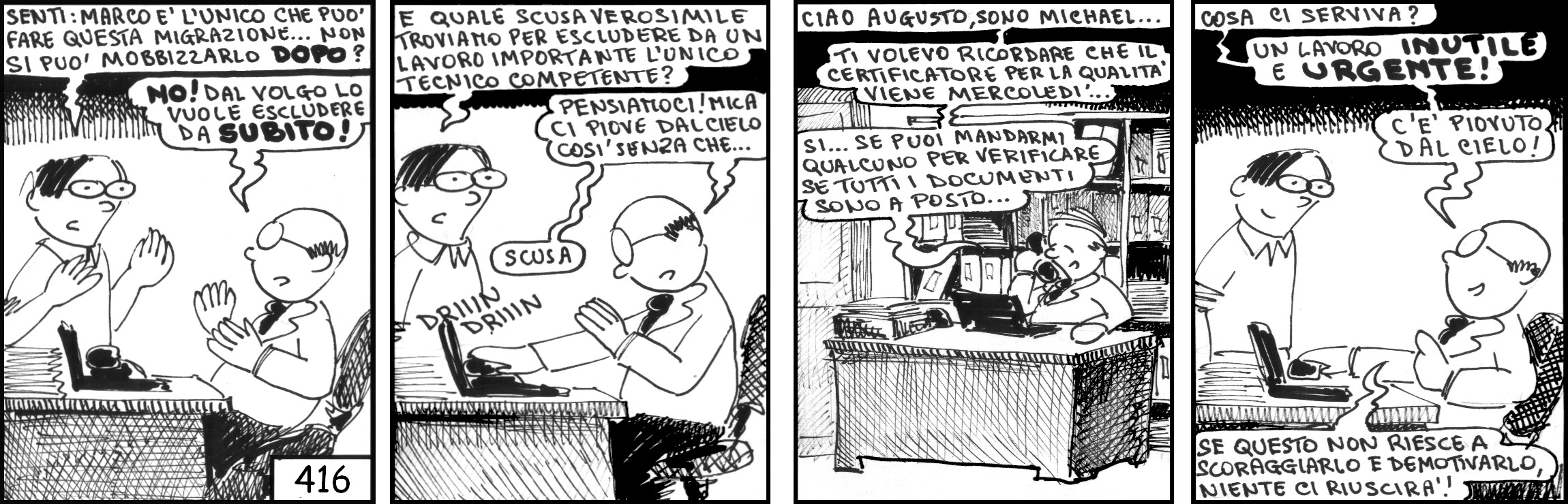 strisce, fumetti, umorismo, vignette, lavoro, ufficio, impiegati, operai, fabbrica, azienda, nove-diciotto, nove, diciotto,