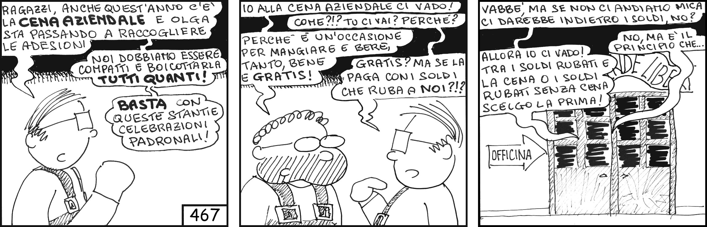 strisce, fumetti, umorismo, vignette, lavoro, ufficio, impiegati, operai, fabbrica, azienda, nove-diciotto, nove, diciotto,
