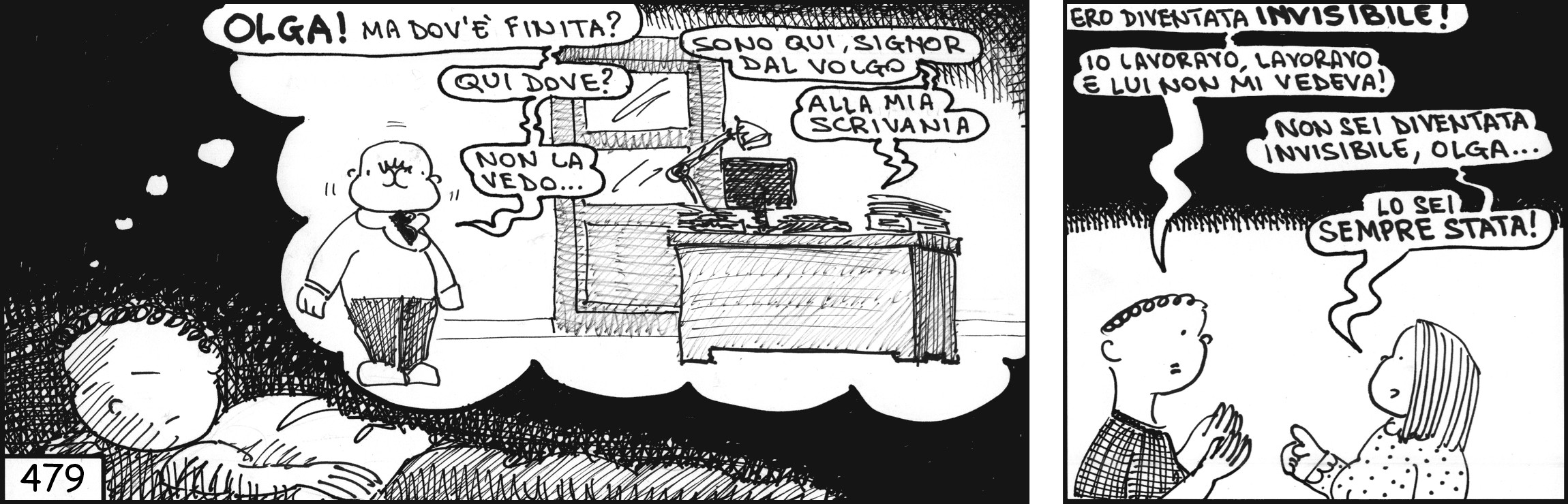 strisce, fumetti, umorismo, vignette, lavoro, ufficio, impiegati, operai, fabbrica, azienda, nove-diciotto, nove, diciotto,