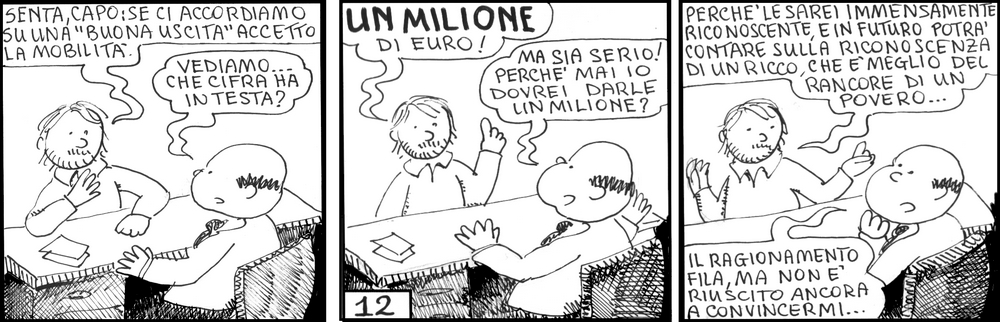 strisce, fumetti, umorismo, vignette, lavoro, ufficio, nove-diciotto, nove, diciotto, mobilit