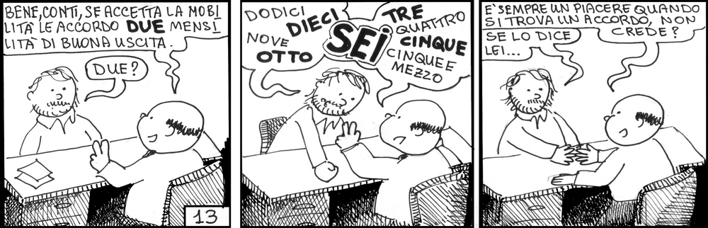 strisce, fumetti, umorismo, vignette, lavoro, ufficio, nove-diciotto, nove, diciotto, mobilit