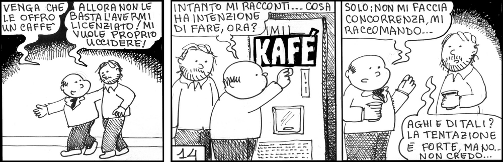 strisce, fumetti, umorismo, vignette, lavoro, ufficio, nove-diciotto, nove, diciotto, mobilit
