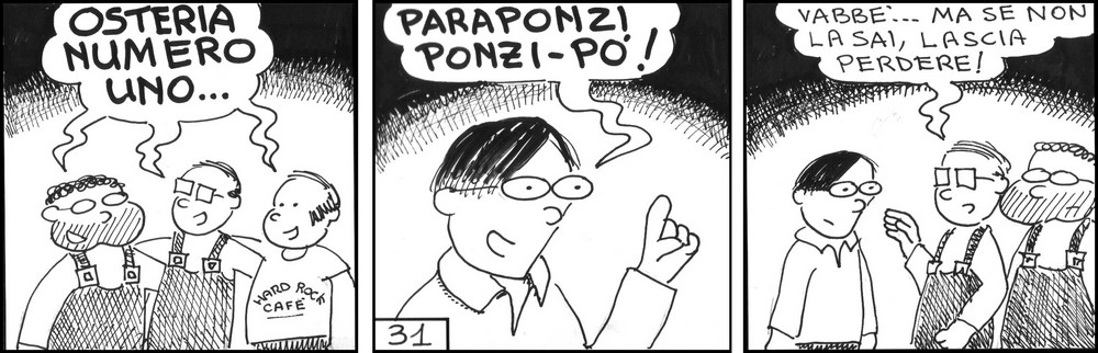 strisce, Gianandrea Andreanni, fumetti, umorismo, vignette, lavoro, ufficio, nove-diciotto, nove, diciotto, Osteria Numero Uno, cori operai