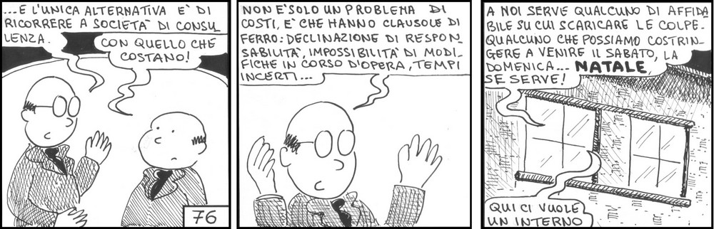 strisce, Augusto Imperatore, fumetti, umorismo, vignette, lavoro, ufficio, nove-diciotto, nove, diciotto, società di consulenza, interno, dirigenti