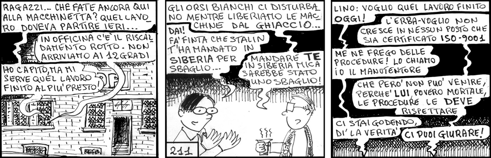strisce, Lino Peroso, fumetti, umorismo, vignette, lavoro, ufficio, nove-diciotto, nove, diciotto, 