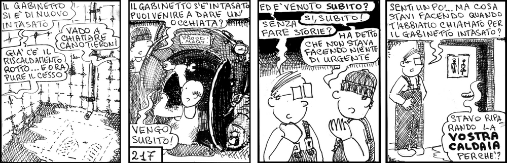 strisce, 'Canotieroni', fumetti, umorismo, vignette, lavoro, ufficio, nove-diciotto, nove, diciotto, 