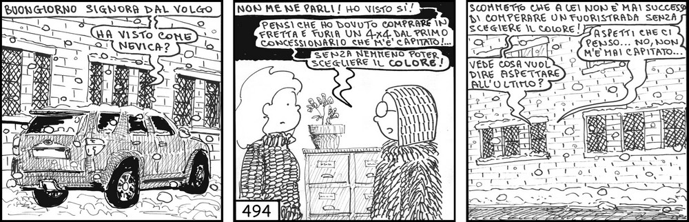 strisce, Signora Dal Volgo, fumetti, umorismo, vignette, lavoro, ufficio, nove-diciotto, nove, diciotto, 