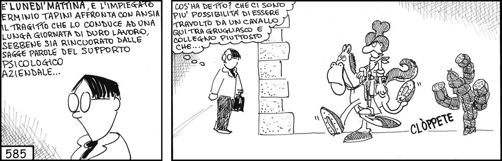 strisce, fumetti, umorismo, vignette, lavoro, ufficio, impiegati, operai, fabbrica, azienda, nove-diciotto, nove, diciotto,