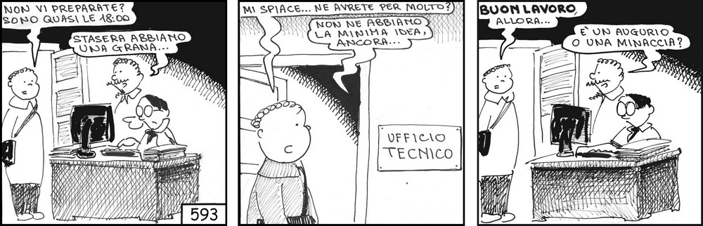 strisce, fumetti, umorismo, vignette, lavoro, ufficio, impiegati, operai, fabbrica, azienda, nove-diciotto, nove, diciotto, 