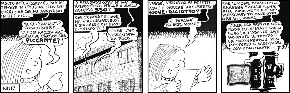 strisce, fumetti, umorismo, vignette, lavoro, ufficio, nove-diciotto, nove, diciotto, mobilit