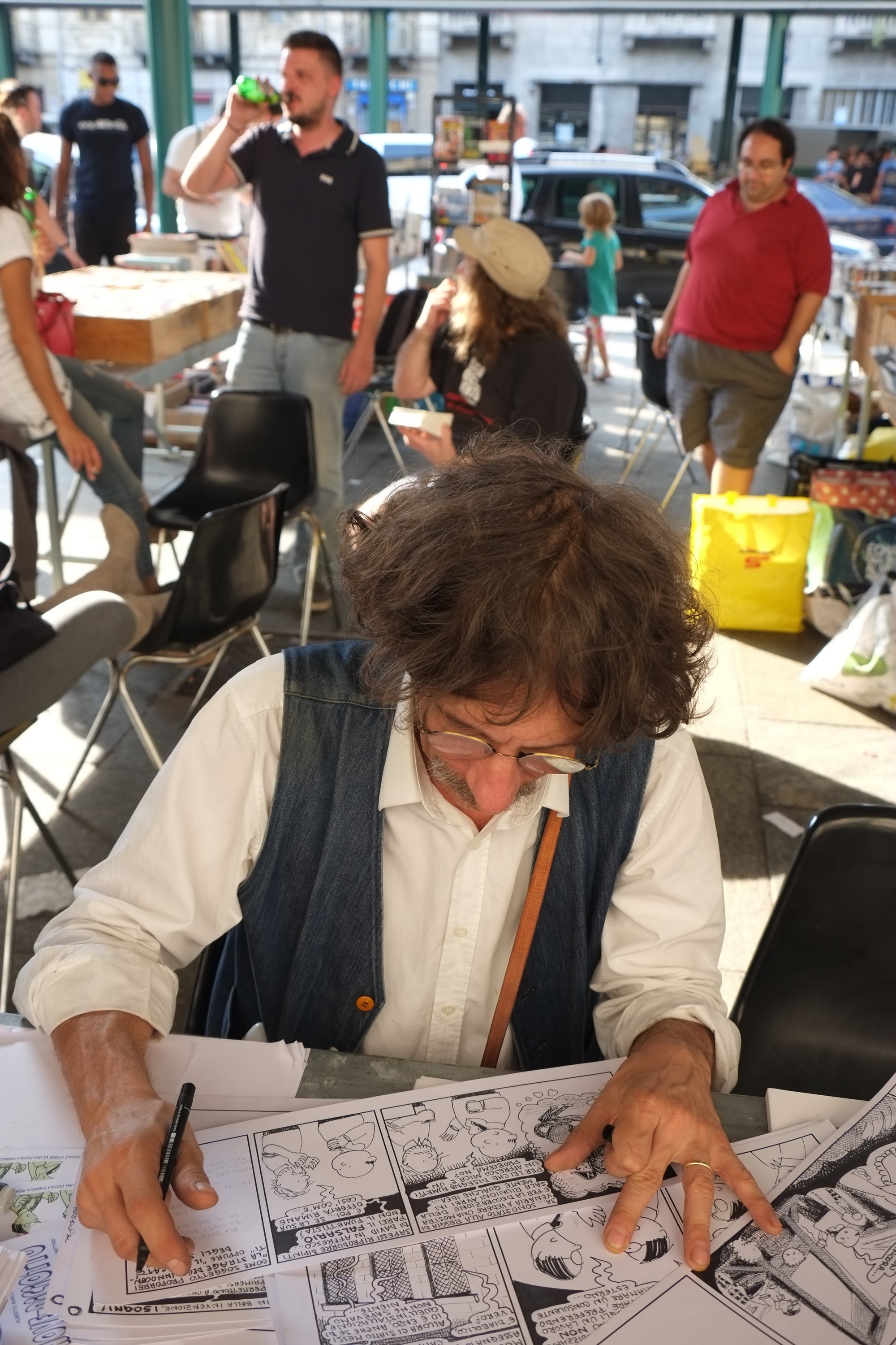 torino, fiera del fumetto, via madama cristina, 9 settembre 2018, alberto baroni, fumetti, nove diciotto, strisce, lavoro