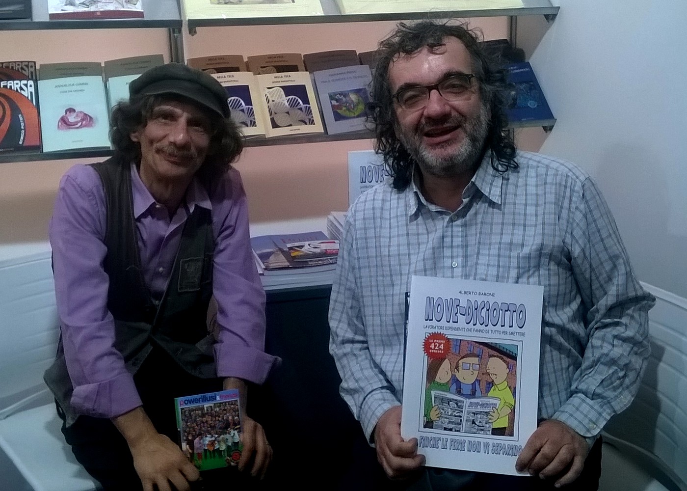 salone del libro, 7 ottobre 2018, alberto baroni, fumetti, nove diciotto, strisce, lavoro