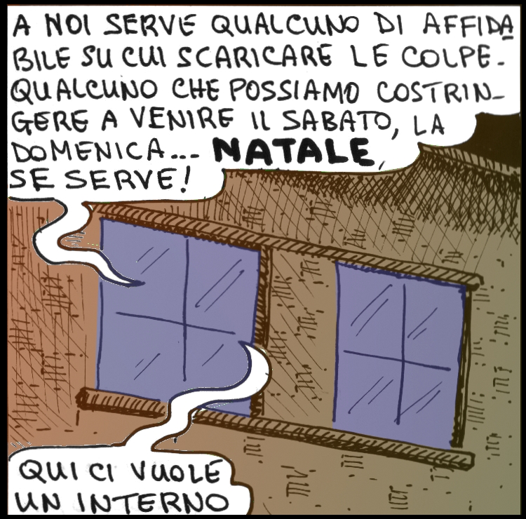 #nove-diciotto, #fumetti, #alberto baroni, #vignette, #lavoro, #ufficio, #fabbrica, #umorismo, #impiegati, #assunzione, #interno