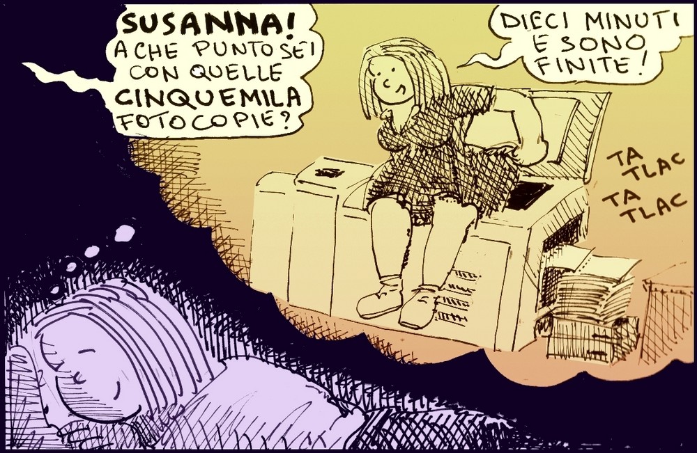 #nove-diciotto, #fumetti, #alberto baroni, #vignette, #lavoro, #ufficio, #fabbrica, #umorismo, #fotocopiatrice