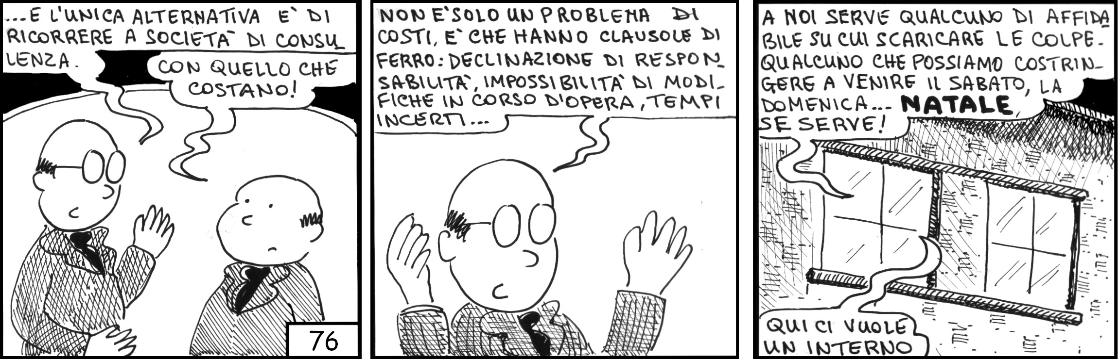 strisce, Augusto Imperatore, fumetti, umorismo, vignette, lavoro, ufficio, nove-diciotto, nove, diciotto, società di consulenza, interno, dirigenti